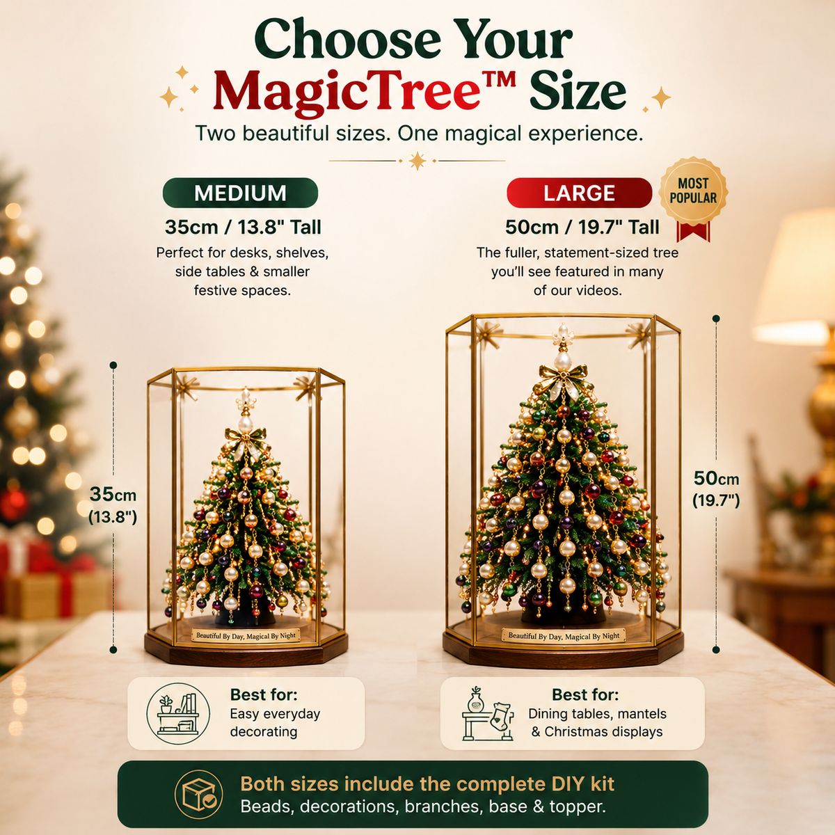 Beaded Christmas DIY Magic Tree Kit